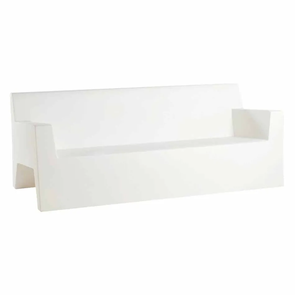 Jut by Vondom sofá de jardim, em resina de polietileno, design Viadurini