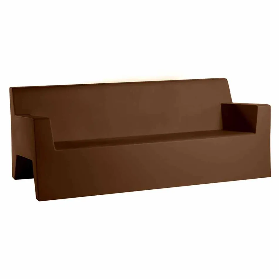 Jut by Vondom sofá de jardim, em resina de polietileno, design Viadurini