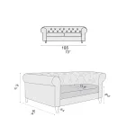 Sofá interno disponível em diferentes tamanhos Made in Italy - Vivace Viadurini