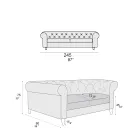 Sofá interno disponível em diferentes tamanhos Made in Italy - Vivace Viadurini
