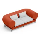 Sofá de sala 2 lugares em polietileno de diversas cores - Orbis Viadurini