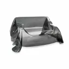 Sofá design moderno em plexiglass Jolly defumado, feito na Itália Viadurini