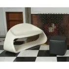 Sofá interno ou externo de dois lugares em polietileno fabricado na Itália - duplos Viadurini