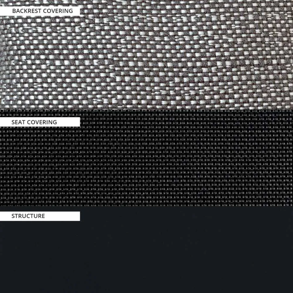 Sofá de exterior 2 lugares com estrutura de alumínio Made in Italy - Zaika Viadurini