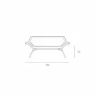 Made in Italy Cesare couro imitação de couro esperando sofá Viadurini