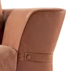 Sofá 3 lugares estofado de tecido Grilli Joe 100% made in Italy Viadurini