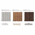 Sofá ilha relaxante jardim com Hector feita tecelagem à mão, design moderno Viadurini