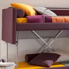 Sofá-cama de design forrado com tecido Made in Italy - Gretel Viadurini