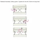 Sofá-cama de design forrado com tecido Made in Italy - Gretel Viadurini