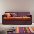Sofá-cama de design forrado com tecido Made in Italy - Gretel