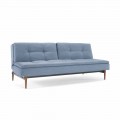 Sofá cama azul ajustável em 3 posições Dublexo Innovation
