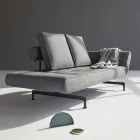Ghia by Innovation design sofá cama em tecido estofado Viadurini
