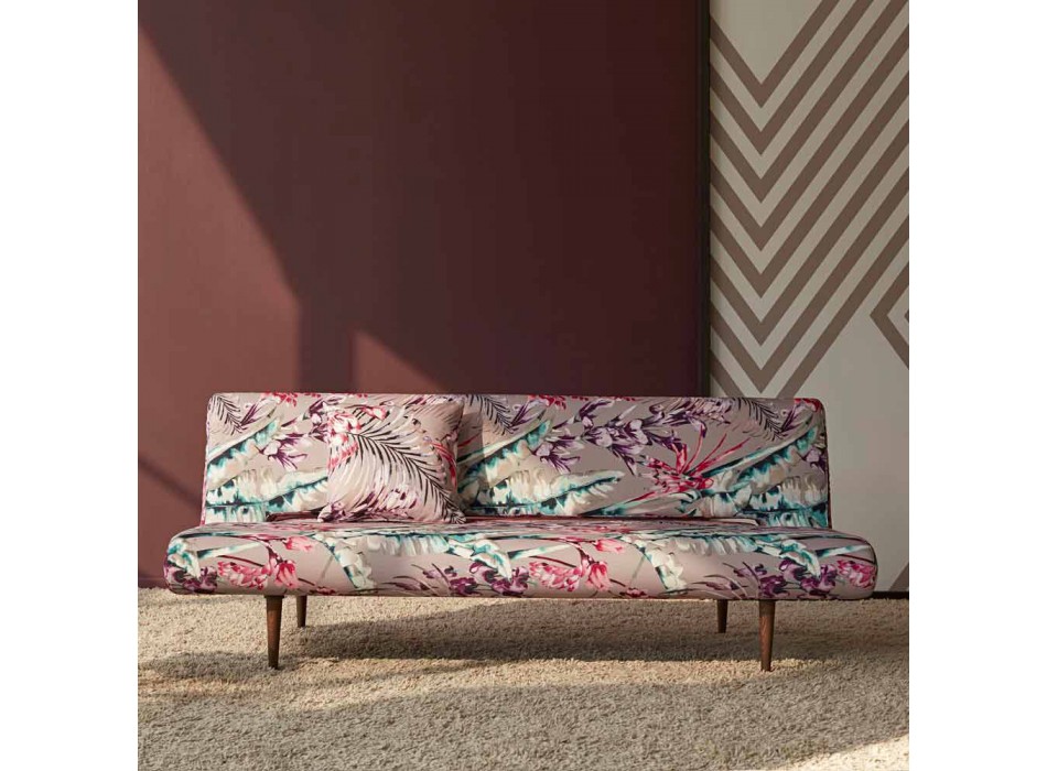 Sofá cama estofado de tecido Unfurl by Innovation design moderno