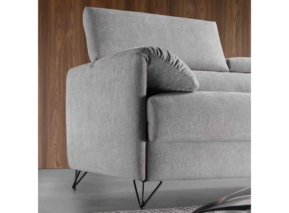 Sofácama design moderno em tecido removível Vittorio made in Italy
