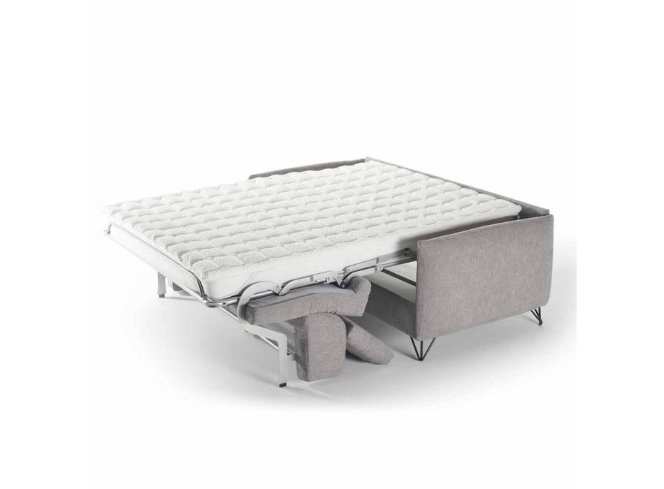 Sofácama design moderno em tecido removível Vittorio made in Italy