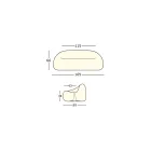 Sofá exterior brilhante com luz LED em polietileno fabricado na Itália - Ervin Viadurini