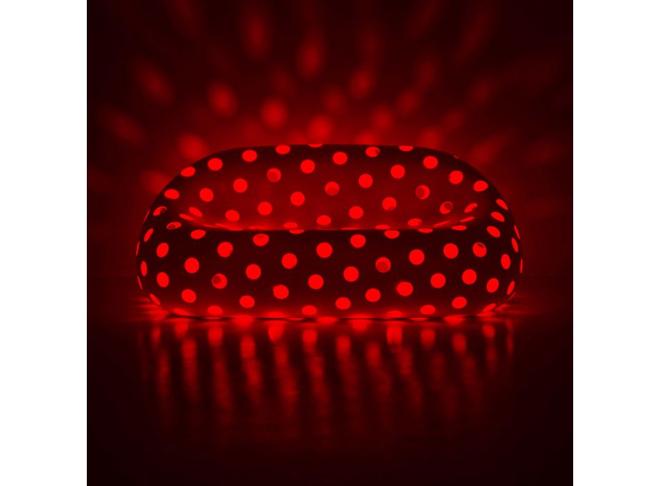 Sofá Luminoso Exterior em Polietileno com LED Made in Italy - Asso Viadurini