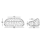 Sofá Luminoso Exterior em Polietileno com LED Made in Italy - Asso Viadurini