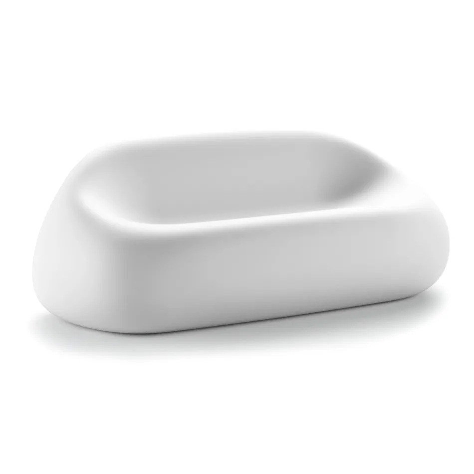 Sofá Exterior Moderno em Polietileno de Design Made in Italy - Ervin Viadurini