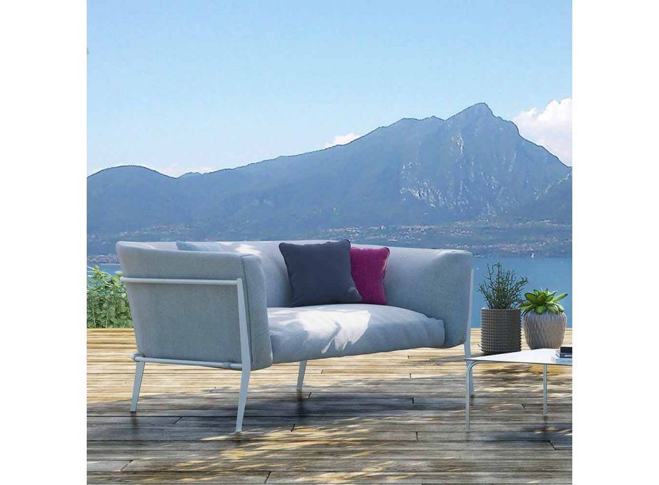 Sofá moderno para design removível externo ou interno feito na Itália - Carmine Viadurini