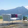 Sofá moderno para design removível externo ou interno feito na Itália - Carmine