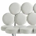 Sofá de couro moderno com estrutura de aço de luxo Made in Italy - Arthur Viadurini