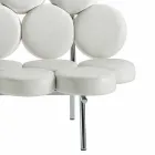 Sofá de couro moderno com estrutura de aço de luxo Made in Italy - Arthur Viadurini