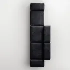 Saphir - Sofá modular moderno com base de vidro, fabricado na Itália. Viadurini