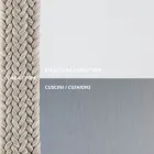 Sofá ao ar livre em aço vários tamanhos e almofadas incluídas Fabricado na Itália - Bronn Viadurini