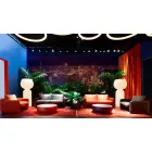 Sofá 2 lugares ao ar livre em tecido ou pele - Mara by Slide Viadurini