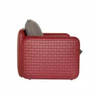 Sofá 2 lugares ao ar livre em tecido ou pele - Mara by Slide Viadurini