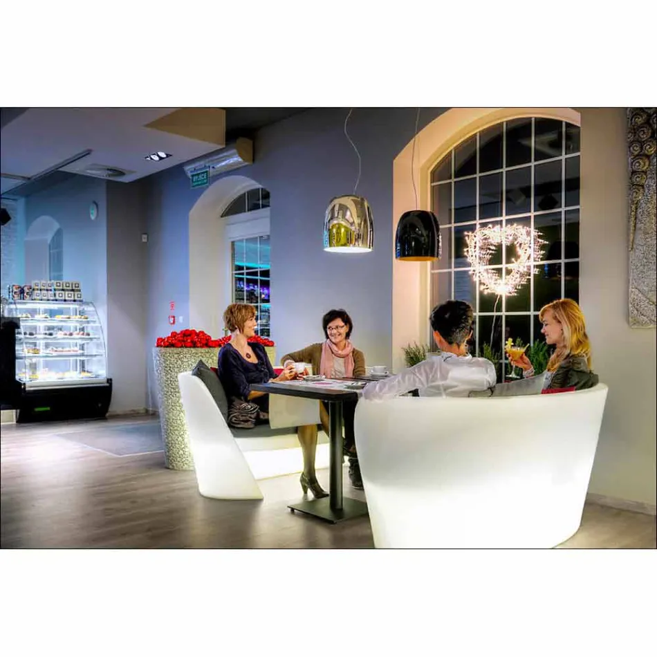 Sofá de polietileno interior Slide design Rap feito na Itália Viadurini