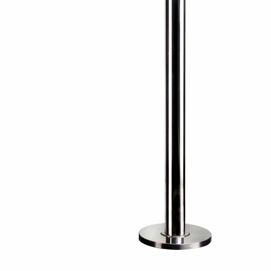 Chuveiro ao ar livre com torneira de parafuso de aço inoxidável fabricado na Itália - Yuki Viadurini