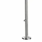 Chuveiro ao ar livre em aço inoxidável cromado com lava-pés Made in Italy - Modeo Viadurini