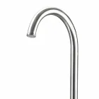 Chuveiro de jardim de aço inoxidável cromado com lava-pés Made in Italy - Marlen Viadurini