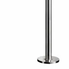 Chuveiro de jardim de aço inoxidável com chuveiro redondo feito na Itália - Norton Viadurini