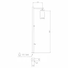 Chuveiro Externo em Aço Inox Cromado com Misturador Fabricado na Itália - Modeo Viadurini