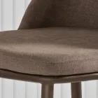 Conjunto de duas cadeiras estofadas com estrutura metálica e design equilibrado - Seda Viadurini