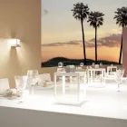 Refletor Led Decorativo Exterior em Alumínio Branco ou Corten - Bettina Viadurini