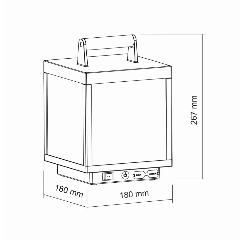 Refletor Led Decorativo Exterior em Alumínio Branco ou Corten - Bettina Viadurini