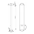 Refletor Led Solar para Exterior em Alumínio Branco ou Preto Mate - Agorio Viadurini