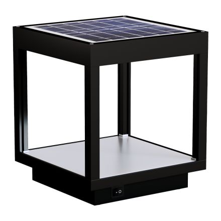 Refletor Solar Led Portátil em Alumínio Branco, Preto ou Corten - Bettina Viadurini