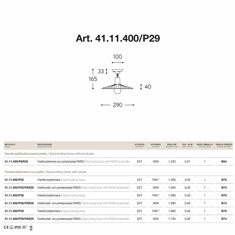 Luz de teto recesso na coruja de bronze antigo Viadurini