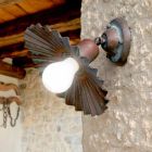 Luz de teto recesso na coruja de bronze antigo Viadurini