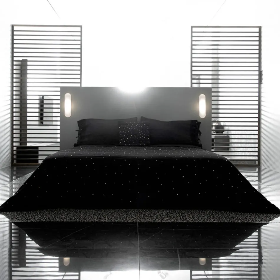 Fronha de Linho com Renda Poema e Manteiga ou Renda Preta Made in Italy - Masone Viadurini