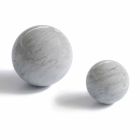 Peso de papel moderno em bola em mármore Bardiglio Gray fabricado na Itália - esfera Viadurini