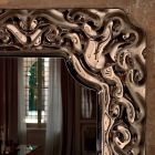 Espelho de parede com design novo barroco Fiam Veblèn feito na Itália Viadurini