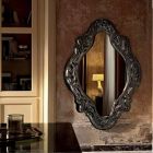 Espelho de parede de design moderno Fiam Veblèn Novo Barroco feito na Itália Viadurini