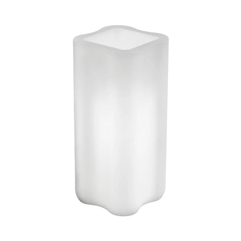 Vaso de coluna em polietileno com iluminação bicolor, fabricado na Itália - Barbia Viadurini