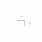 Plantador de jardim de design redondo / retangular em aço feito na Itália - Philly Viadurini